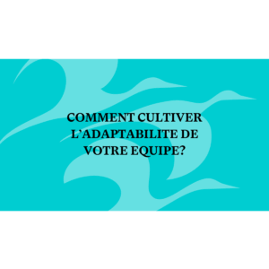 Adaptabilite de son equipe